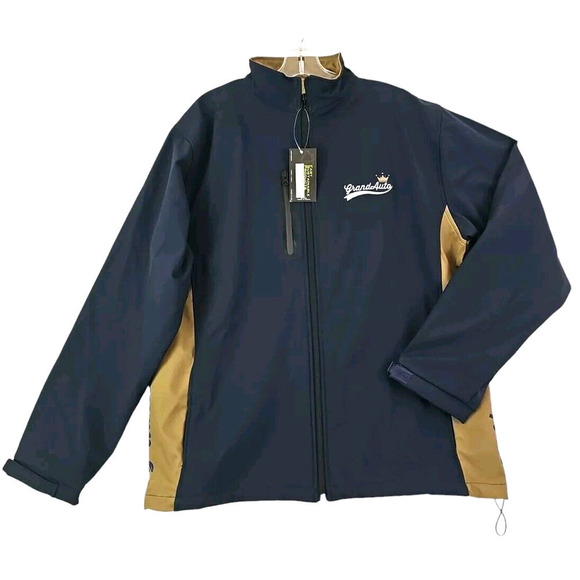 Grand Auto F.S.P By HTT ~Men's Size XL~ Navy Blue Zip Up Jacket Warmup NWT. - Picture 1 of 11